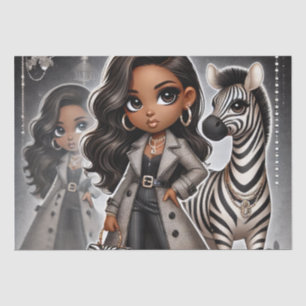 Couture Zebra Seidenpapier