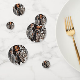 Couture Zebra Table Confetti Konfetti