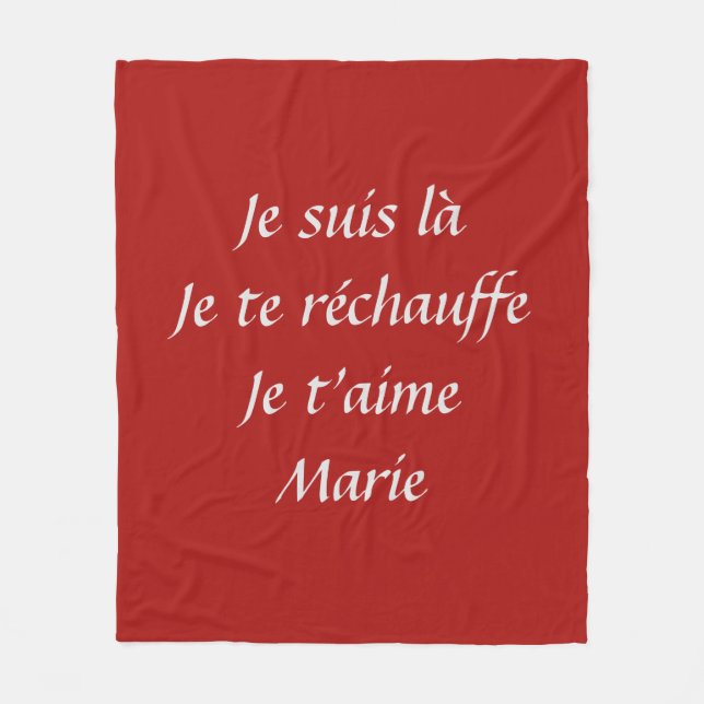 Couverture 100% personnalisée (Devant)