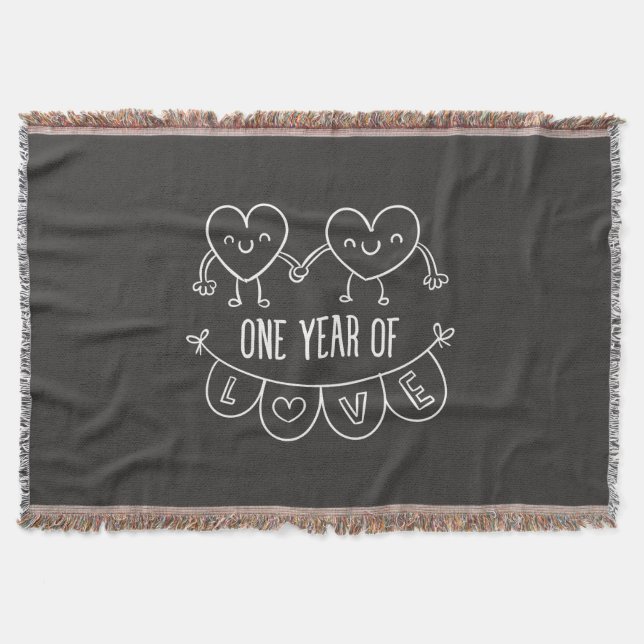 Couverture 1er anniversaire Cadeau pour sa craie lancer couve (Devant)