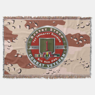 Couverture 1re Division d'infanterie Tempête du désert Vétéri