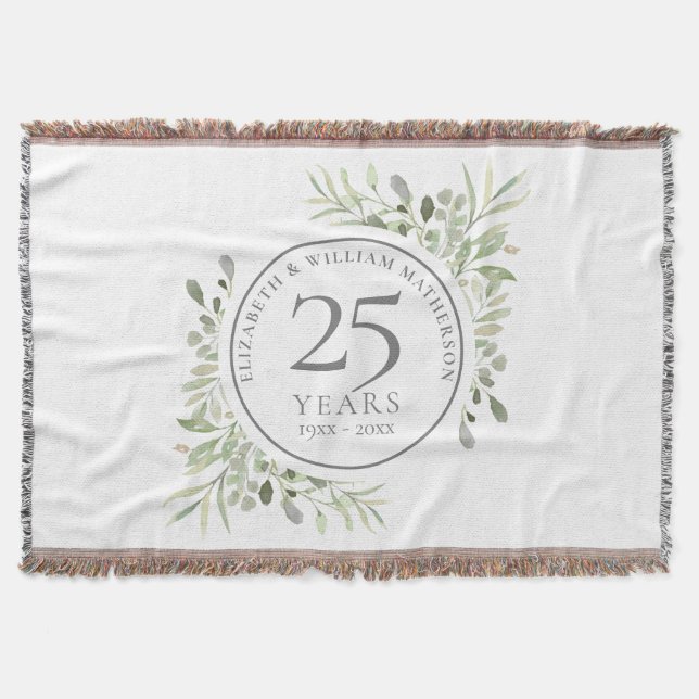Couverture 25e anniversaire Mariage d'argent verdure (Devant)