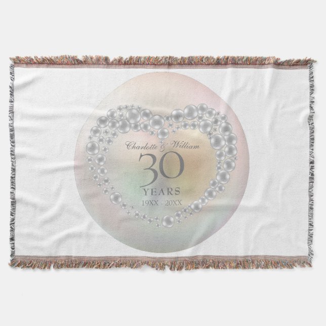 Couverture 30e anniversaire du Mariage Chic Pearl Heart (Devant)