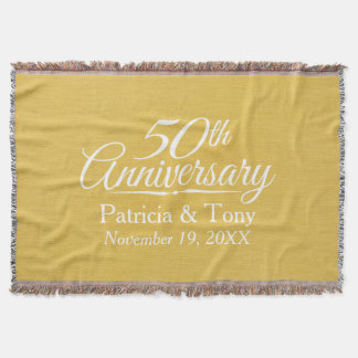 Couverture 50e anniversaire du Mariage Golden personnalisé