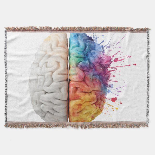 Couverture A brain divided between logical and creative sides (Devant)