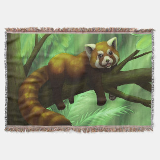Couverture à jeter Panda roux