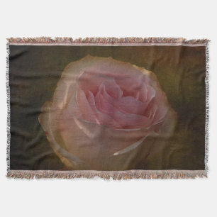 Couverture à lancer de rose rose texturée