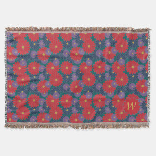 Couverture à lancer florale à automne