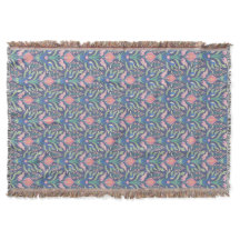Couverture à lancer florale Art nouveau