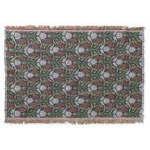 Couverture à lancer florale Art nouveau