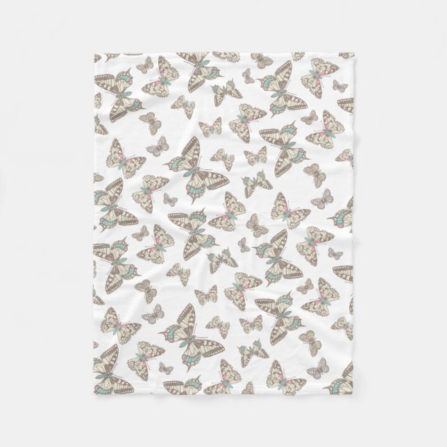 Couverture à motif papillon encastré (Devant)