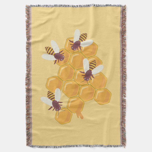 Couverture Abeilles de miel et conception de peigne de miel (devant Vertical)