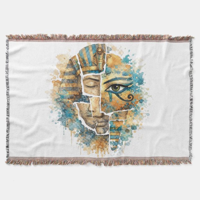 Couverture Abstract Egyptian Pharaoh with Eye of Horus (Devant)