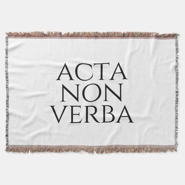 Couverture Acta Non Verba (Devant)