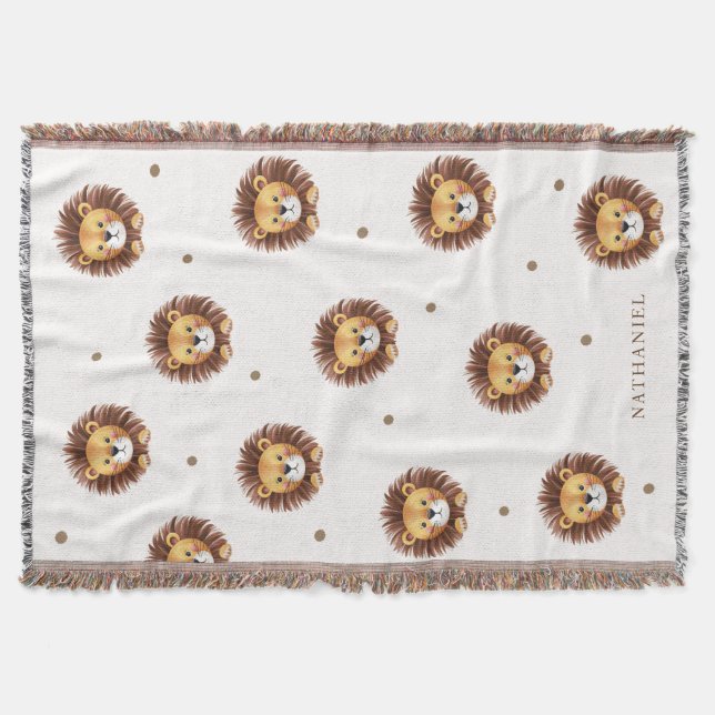 Couverture Adorable lion motif pépinière (Devant)