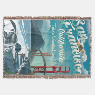 Couverture Affiche de voyage vintage San Francisco Vacation
