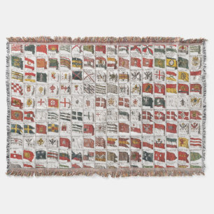 Couverture Affiche des drapeaux nautiques antiques du monde