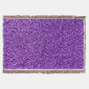 Couverture Afghan pourpre d'améthyste violette florale