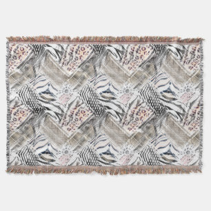 Couverture Africain, combo, peau, tigre, Jaguar, tacheté,