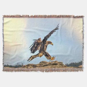 Couverture Aigle à tête blanche juvénile pratiquant ses compé