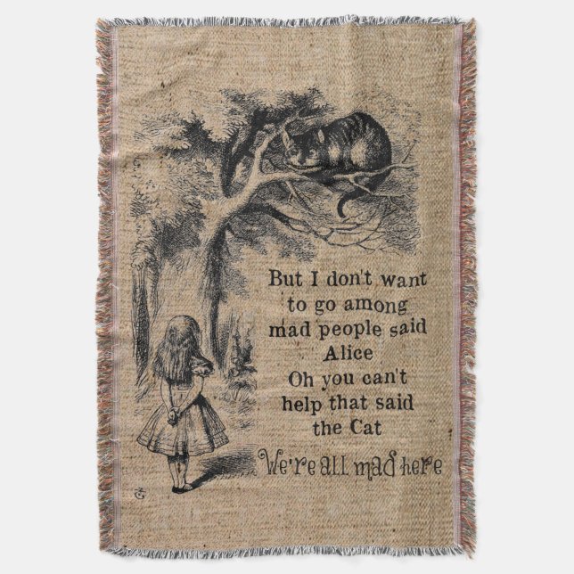 Couverture Alice au pays des merveilles; Cheshire Chat avec A (devant Vertical)