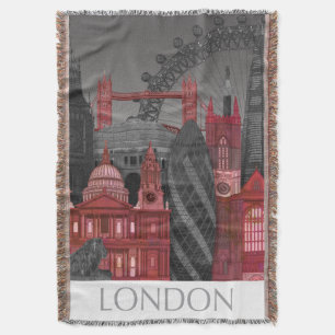 Couverture Altitudes de Londres par nuit - rouge