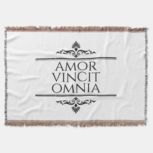 Couverture Amor Vincit Omnia Love conquiert Toutes Les Phrase (Devant)