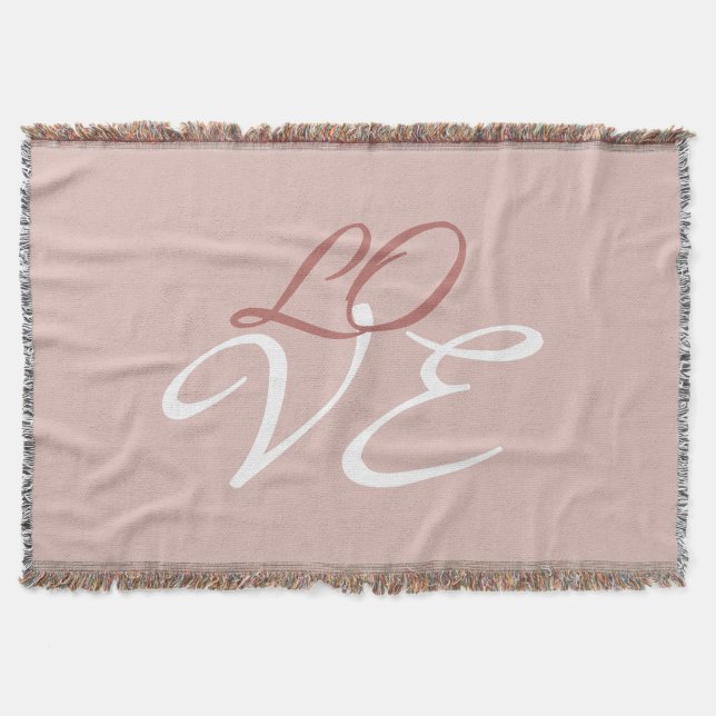 Couverture Amour Rose Or Couleur Calligraphie Script (Devant)
