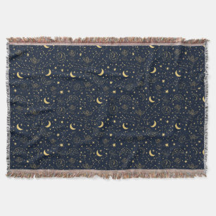 Couverture Anges célestes dorés et constellation