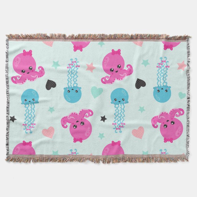 Couverture Animaux de mer, Vie de mer, poulpe, méduses, Coeur (Devant)