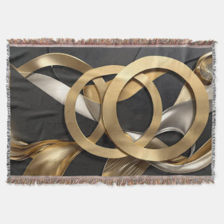 Couverture Anneaux d'or Art Abstrait - Design moderne de luxe