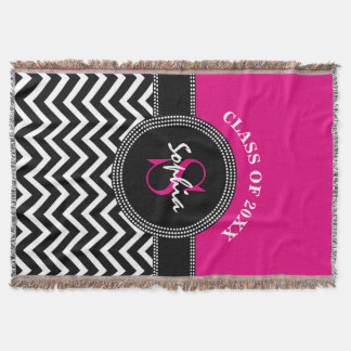Couverture Année de classe de roses indien et de noir de