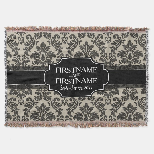 Couverture Anniversaire du Mariage Goth Black Lace et Parchem (Devant)