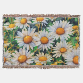 Couverture Aquarelle Jardin Fleurs Faisy