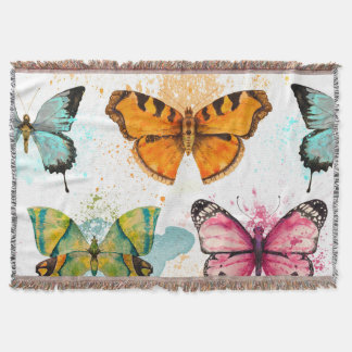 Couverture Aquarelle Papillon Motif sans couture