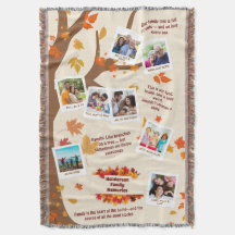 Arbre d'automne Famille Citations & Souvenirs Phot