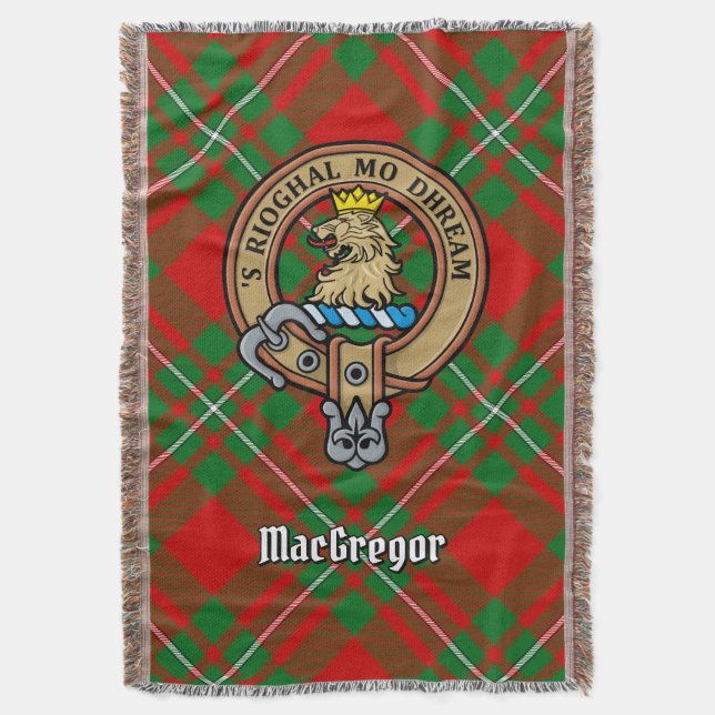 Couverture Armoirie du clan Gregor sur tartan (devant Vertical)