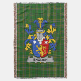 Couverture Armoiries anglaises irlandaises Blason de famille 