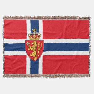 Couverture Armoiries de la Norvège sur le drapeau norvégien