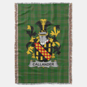 Couverture Armoiries de l'Irlandais Callander Family Crest Ir