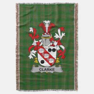 Couverture Armoiries de l'Irlande Clarke Family Crest Irlande