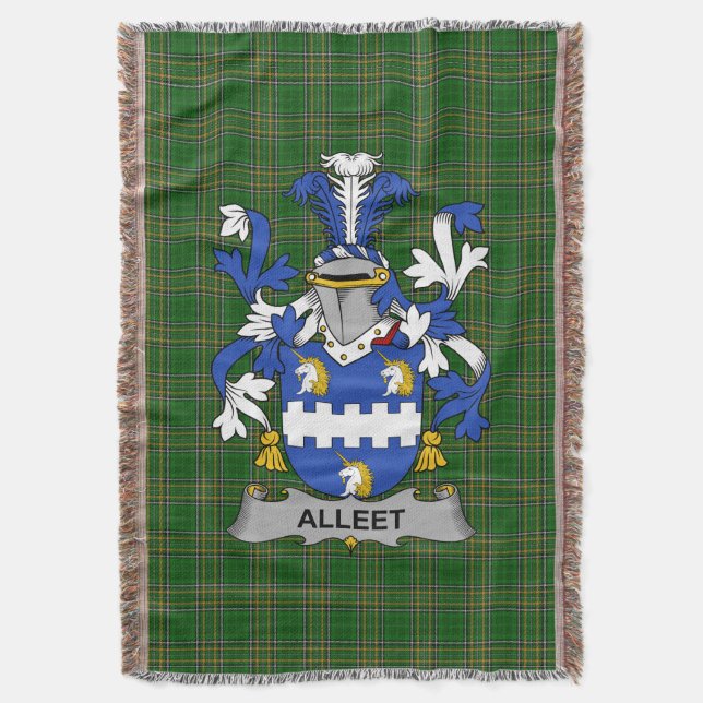 Couverture Armoiries d'Irlande Alleet Manteau de famille Irla (devant Vertical)