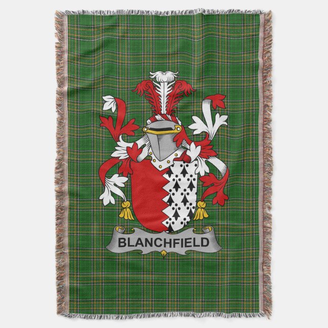 Couverture Armoiries d'Irlande Blanchfield Family Crest Irela (devant Vertical)