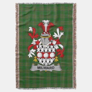 Couverture Armoiries d'Irlande Milward Family Crest Irlande
