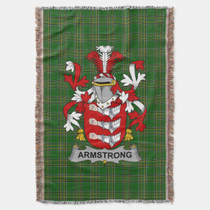 Couverture Armoiries irlandaises Armstrong Family Crest Irlan