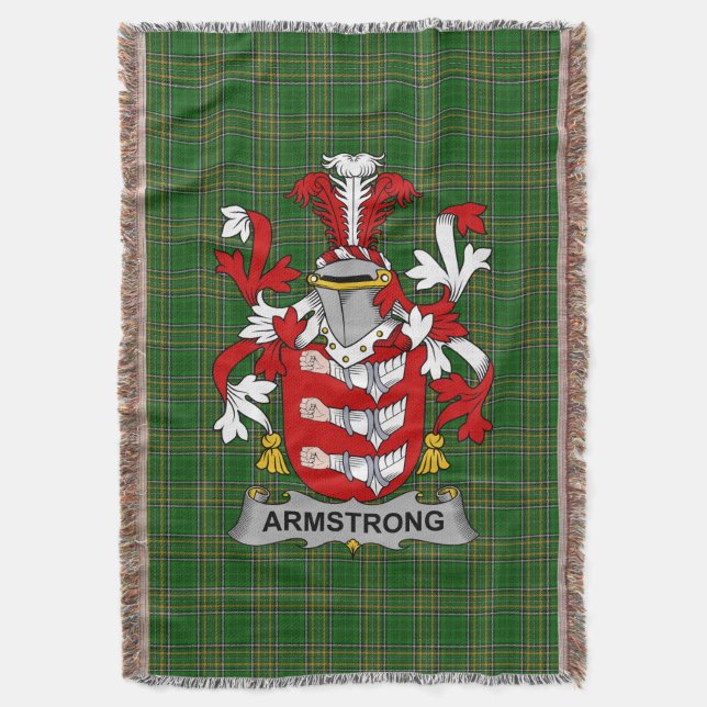 Couverture Armoiries irlandaises Armstrong Family Crest Irlan (devant Vertical)