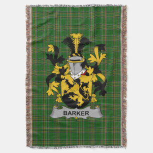 Couverture Armoiries irlandaises Barker Family Crest Irlande