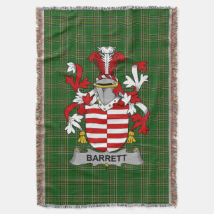Couverture Armoiries irlandaises Barrett Family Crest Irlande
