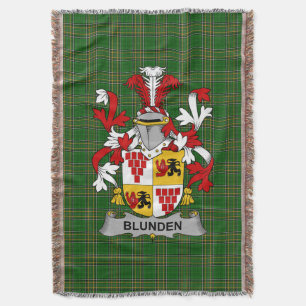 Couverture Armoiries irlandaises Blunden Family Crest Irlande