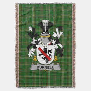 Couverture Armoiries irlandaises Burnell Family Crest Irlande